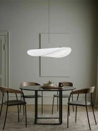 Noordse minimalistische Wabi Sabi Led kroonluchter eetkamer woonkamer huisdecor zijden hanglampen slaapkamer loft hangende lamp armaturen