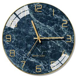 Nordic Modern Glass Wandklok Keuken Creatieve Muur Horloges Woondecoratie Woonkamer Silent Clocks Orologio da Parete Gift FZ729 210930