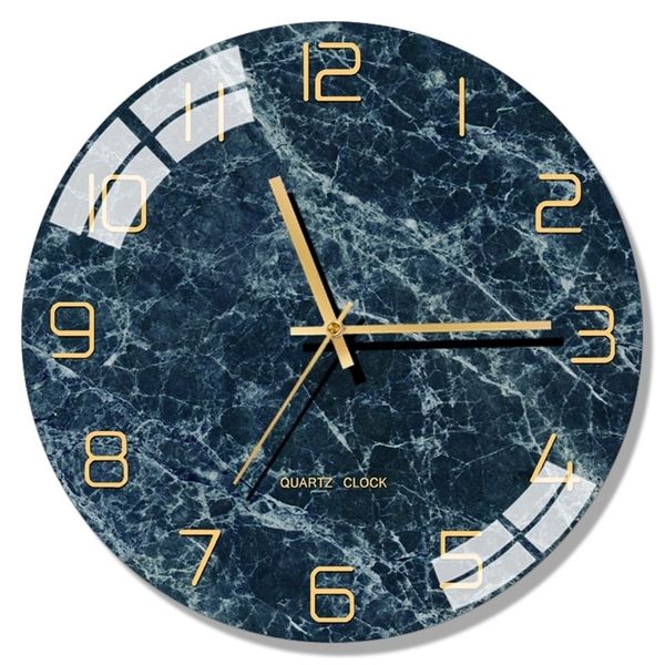 Nordic moderne Glass Wall Cloche Kitchen Creative Wall Watchs Home Decor Living Room Clocks Silent Orologio da Parete Gift FZ729 201118