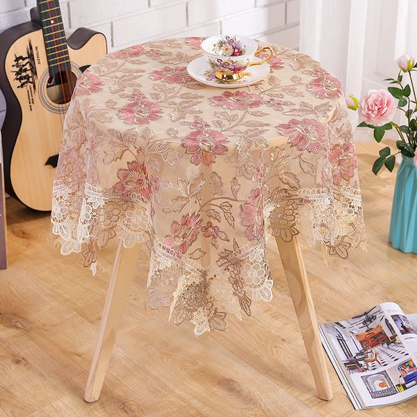 Vêtements de Table en dentelle moderne nordique résistant à l'usure ménage anti-poussière et Table basse décorative longue nappe