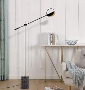 Lámpara de pie led moderna nórdica, lámpara de pie de piedra de hierro forjado para dormitorio, sala de estar/estudio, lámparas de pie escandinavas R492