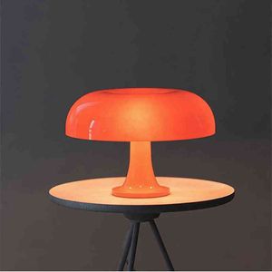 Lampe de table champignon moderne nordique appliquée à la lampe de chevet chambre décoration de bureau lecture lampe de bureau H220423