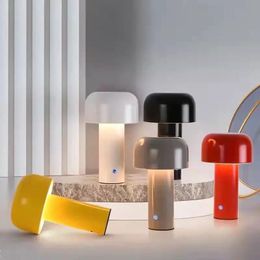 Lampe LED décorative en forme de champignon, style nordique, chargeur USB, lampe de table, pour restaurant, bar, maison, restaurant, lampe de chevet