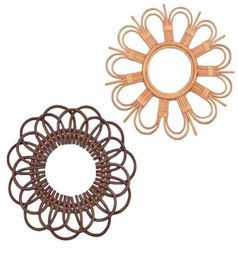 Noordse natuurlijke wijnstok muurdecoratie hanger rattan handgemaakte spiegel bloem frame woonkamer slaapkamer muur hangende ornament SH1909254928321