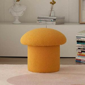 Noordse Ottomans Mooie paddenstoelvorm stof kunst cosmetische ontlasting ontwerper creativiteit slaapkamer stap ronde krukken slaapkamer meubels