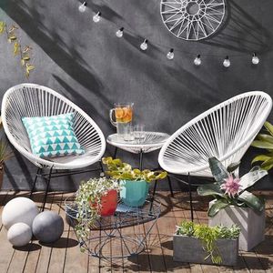 Nordic Outdoor Garden Furniture Meubles Balcon Garden Tables et chaises de loi