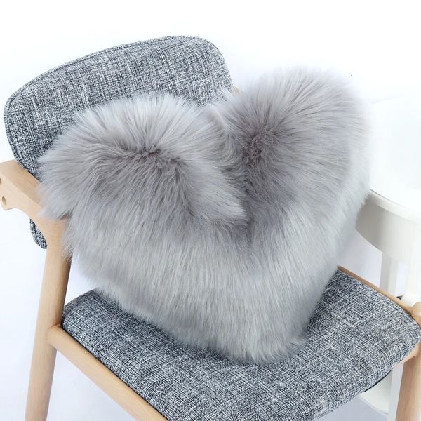 Oreiller en peluche nordique doux en peluche amour coeur forme canapé coussin jouets pour enfants poupée maison chambre décor mignon amusant bébé cadeaux 231229