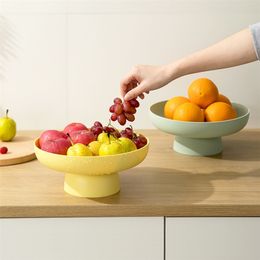 Nordic PP Fruit Storage Rack Mand Snoep Plaat Home Organizer Keuken Tool Voor Groente Cookies Opslagladen 211110