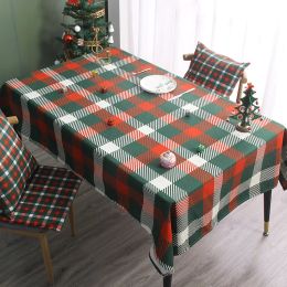 Nordics à carreaux rouges nappes rectangulaires table basse nappe