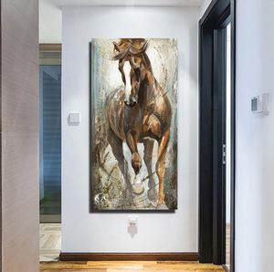 Nordic Running Horse Huile Painting on Canvas Art Prints Wall Art Animal Affiches Piches pour l'Europe Décoration de la salle classique3839440