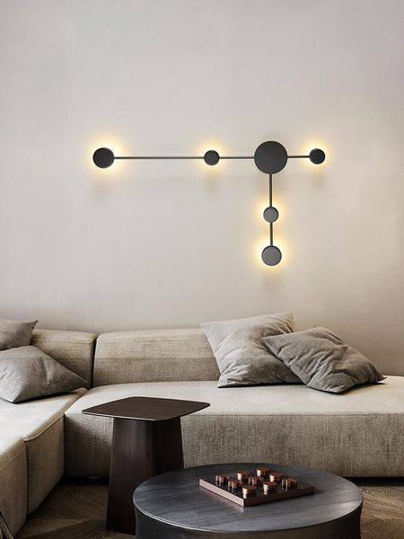 Nordic Sconce LED Wall Light Moderne Salon Lampe Maison Luminaire Intérieur Chambre / el Lampes