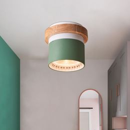 Nordic simples fixado na parede log pequenos downlights led luz rotativa tubo de vestiário sala estudo criativo corredor downlights