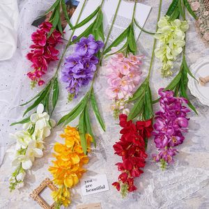 Bouquet de simulation de parfum de soirée à branche unique nordique, filet à vent rouge, décoration douce, plante verte en stock, vente en gros transfrontalière LFY