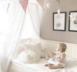 Style nordique coton lin bébé moustiquaire suspendu dôme lit rideau pour salon maison canapé tente 240 cm bébé enfant chambre décor9214304