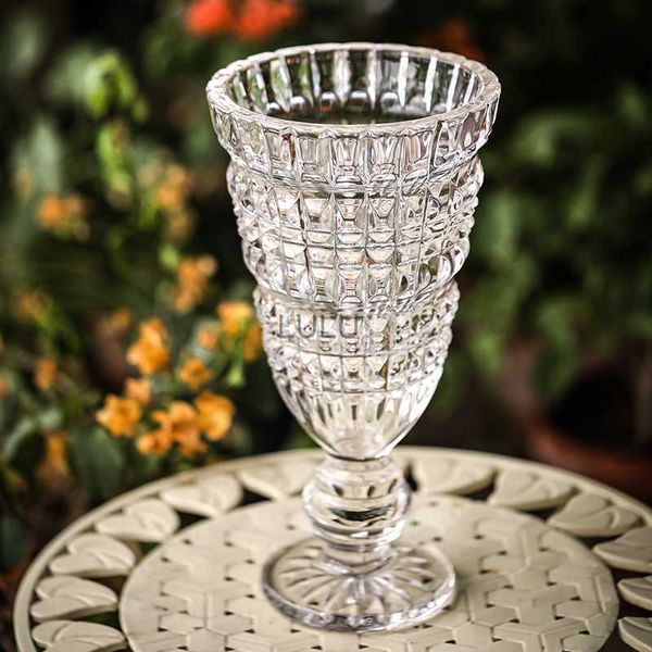 Style nordique Vase en verre de haute qualité Salon Forme de coeur Arrangement de fleurs Culture hydroponique Accessoires de décoration HKD230823