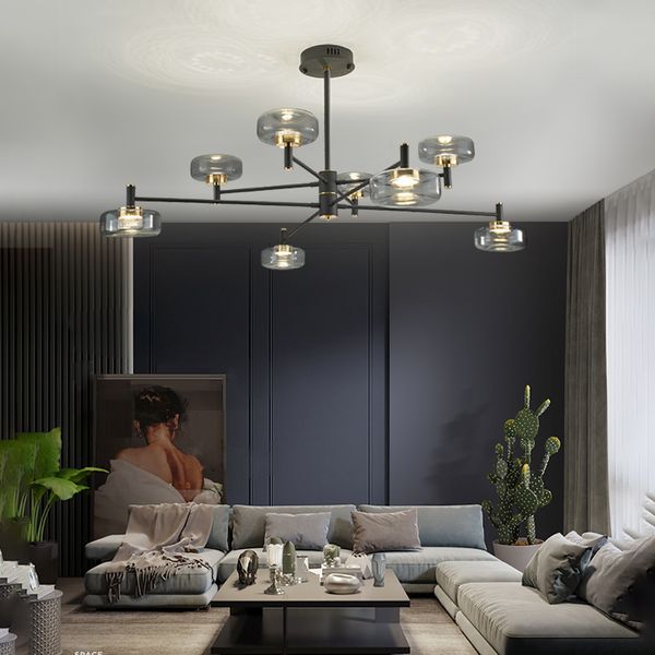 Lampes et lanternes de style nordique décoration de chambre simple salon moderne salle à manger lampe lustre éclairage intérieur