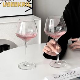 Nordic Style Red Wine Glasses Cup Big Belly Glass Luxury Goblet Large Capacity Cups Bar Home Tools 240429