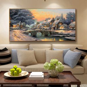 Nordic Thomas Schilderij Huis Tree Canvas Poster Afdrukken voor Moderne Woonkamer Wall Art Woondecoratie Cuadros