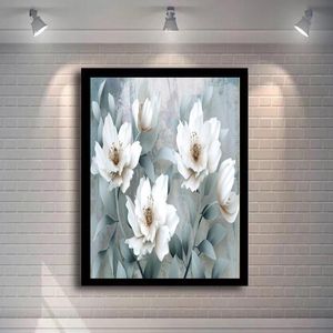 Nordic Wall Art Pianta Fiori Stampa Su tela Pittura Decorazione domestica moderna Cuadros Flower Poster e stampe Immagine senza cornice