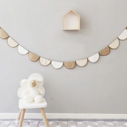 Nordic Wall Hanging Decoration Garland Flags String Cotton Ramie Kids Room Bandle Declag Decarative Garland Home Party Wedding 240422