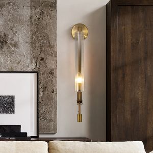 Nordic Wall Light Luxe Villa Moderne Villa Lampe murale Bar Counter Salon Porche Chambre à coucher Décoration Luminaire d'intérieur