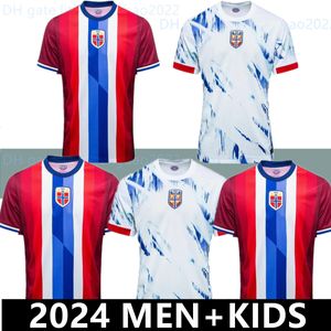 NORGE 2024 Maillots de football Haaland Odegaard Larsen Berge Norvegia National Team 24 25 Norvege Sorloth Noreg 2025 Noruega Football Shirt Noruega 999