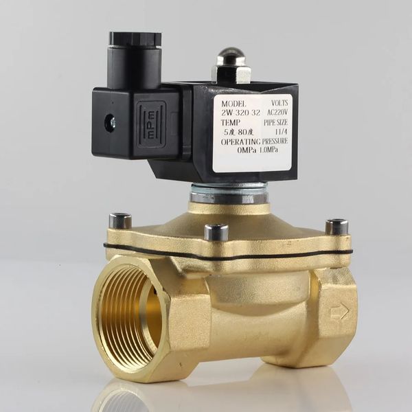 Agua solenoide normalmente cerrada IP65 bobina completamente cerrada AC220V DC12V DC24V G3/8 G1/2 G3/4 G1 G1-1/4 G1-1/2 240104