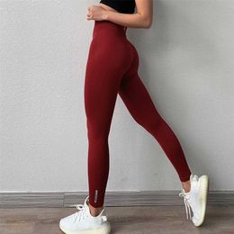 Normov Naadloze Vrouwen Leggings Effen Hoge Taille Legins Push-up Workout Casual Meisje Jeggings Fitness Feminins 211204