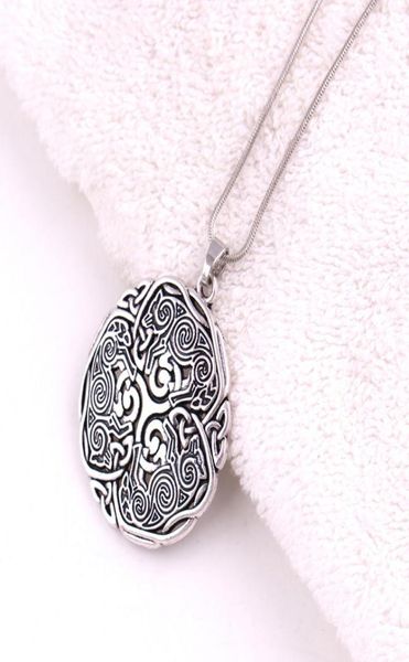 Norse 3 Wolf Celtic Triskele Triskelion Pendant 925 STERLING Silver Energy Amulet Chain Pendant Collier2948888