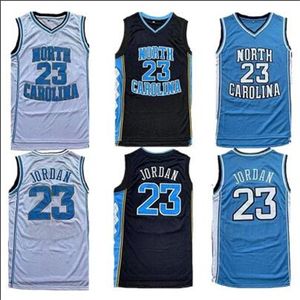 North 2024NCAA Carolina Basketbalshirts Tar Heels 23 Michael Stitched Jersey UNC College Man Zwart Wit Blauw Heren Gestikt