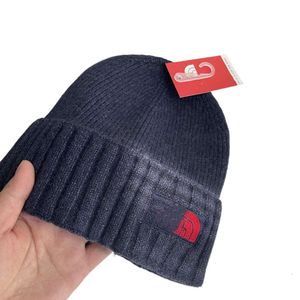 Sombrero de diseñador con cara de beanie North calidad original de otoño e invierno bordado de otoño e invierno sombrero de punto