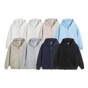 North Bound Men's Clothing American Fashion Brand 2024 Spring Nieuwe 400G zwaargewicht hoodie Solid Color Cardigan Jacket Hoodie