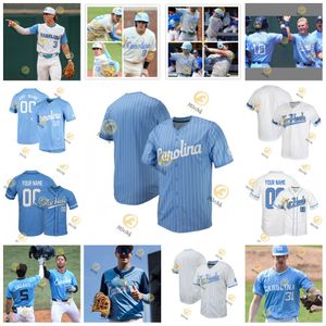 Maillot de baseball Tar Heels de Caroline du Nord Vance Honeycutt Casey Cook Alex Madera Alberto Osuna Anthony Donofrio Luke Stevenson Maillots personnalisés de Caroline du Nord