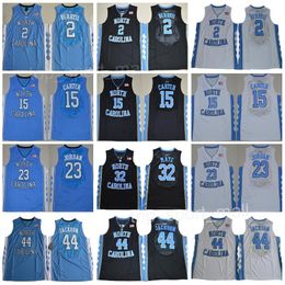 North Carolina Tar Heels Jerseys College Basketball Vince Carter 15 Michael 23 32 Luke Maye 5 Nassir Little Ed Zwart Wit Blauw