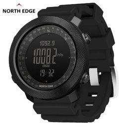 NORTH EDGE Hoogtemeter Barometer Kompas Heren Digitale Horloges Sport Running Klok Klimmen Wandelen Horloges Waterdicht 50M 220421295R