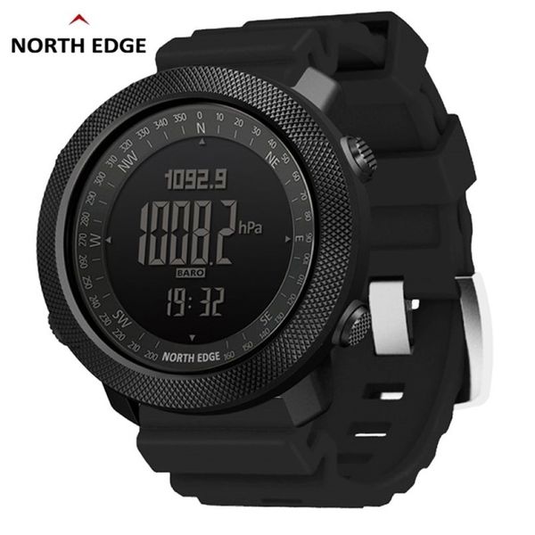 NORTH EDGE altimètre baromètre boussole hommes montres numériques sport course horloge escalade randonnée montres étanche 50 M 220421264p