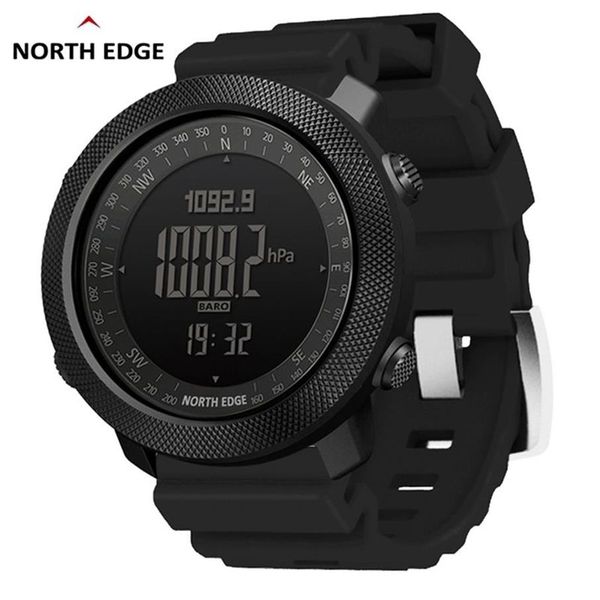 NORTH EDGE altimètre baromètre boussole hommes montres numériques sport course horloge escalade randonnée montres étanche 50 M 220421295R