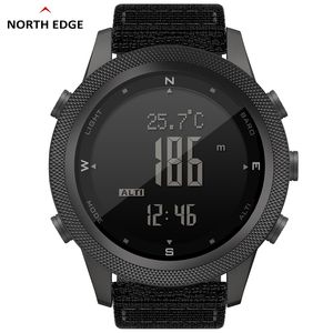 North Edge Apache-46 Men's Sports Smart Watch Digital Altimeter Baromètre Camera activé avec étui métallique pour iOS avec boussole