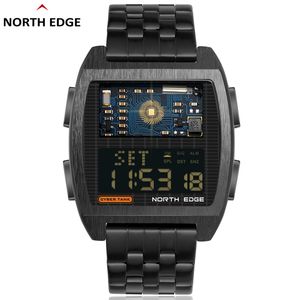 North Edge Space X 2024 Heren Mechanische horloges Roestvrij staal Skeleton Automatisch horloge voor Men Waterdichte Seagull's Fashion Watches11