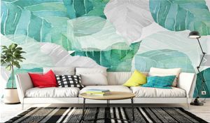 Papel tapiz Tropical con diseño del norte de Europa, Mural de pared Po para sala de estar, dormitorio, papel de pared de lujo personalizado de cualquier tamaño 2613867