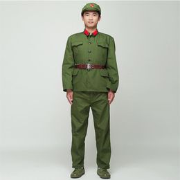 Uniforme de soldat nord-coréen rouge gardes vert performance costume scène film télévision huit route armée tenue Vietnam Military228q