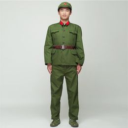 Noord-Koreaans soldatenuniform Rode bewakers groen prestatiekostuum toneelfilm televisie Acht Route Leger Outfit Vietnam Military221c