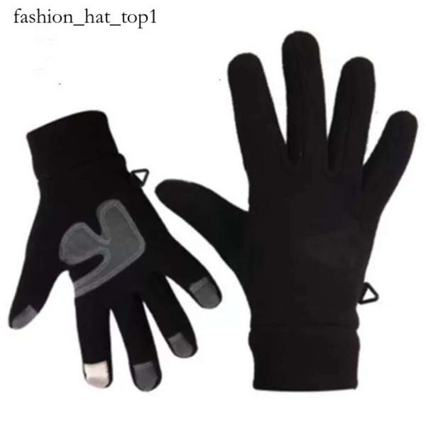 Gants d'impression de lettre d'hiver nord à la mode une mitaine chaude à l'épreuve du vent Femme Téléfinger Gants d'écran tactile extérieurs Fleep Northfacee Glove 854