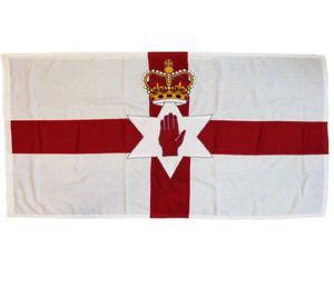 Noord -Ierland vlaggen 3039x5039ft land nationale vlaggen 150x90cm 100D polyester levendige kleur met twee messing doorvoertalen9910744