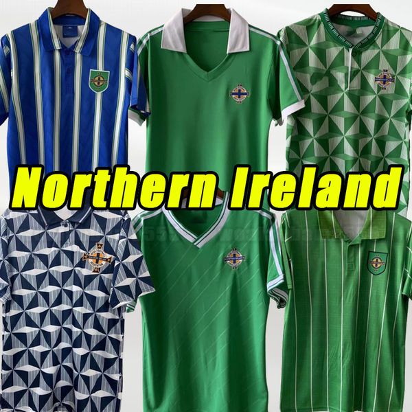 Irlande du Nord des maillots de football rétro Away Vintage 1979 1998 1990 1992 90 92 Evans Lewis Saville Davis Whyte Lafferty McNair Maillots Camisa de Futebo 1994