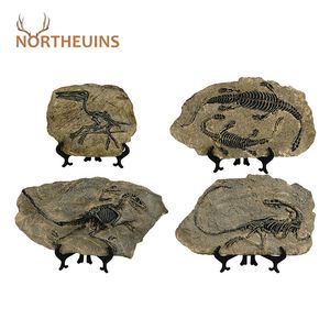 Figurines de dinosaures en résine Northeuins Statue d'animal rétro Miniature Intérieur Salon Décor Souvenirs pour cadeaux à la maison 210811