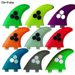 Neusbeschermer srfda glasvezel en honingraat blauw groen oranje met surfboard fin thruster voor FCS box surf vinnen maat M SUP vinnen Top kwaliteit 230613