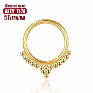 Neusring Zirkoon Tragus Oorbellen Clicker Industriële Piercing Bal G23 Kraakbeen Titanium Sexy Septum Lichaamssieraden