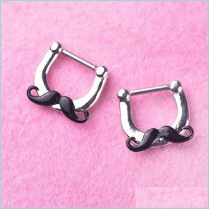 Neus Ringen Studs Valse Neuzen Stud Baard RVS Ring Neusclip Mode Trend Neus Clip Punctie Sieraden Ornament 3 5Ll Y2 Dhk9P