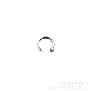 Anneaux de nez Studs Fashion en acier inoxydable Horseshoe fausse bague C Clip Clip Piercing Stud Hoop pour les femmes Men Barbell Drop Livrot JE J OT6F8